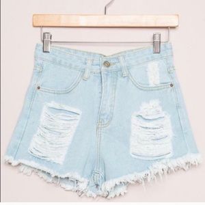 Brandy Melville Jean Shorts NWOT